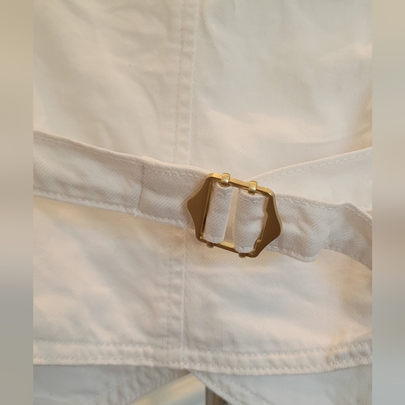 DL1961 White Denim Vest Linen Blend - Picture 13 of 13